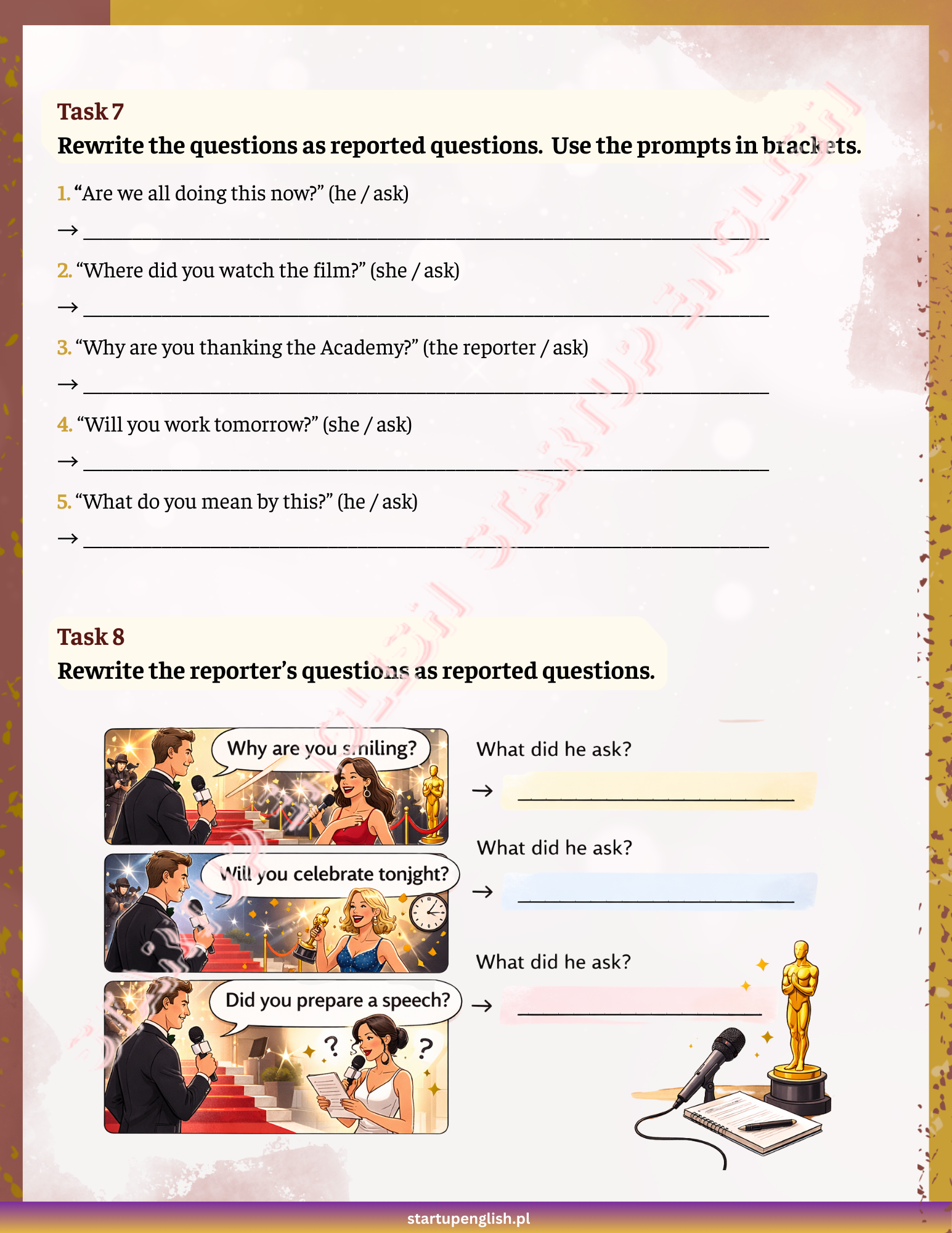 And the Oscar goes to... Reported Speech! - obrazek 6